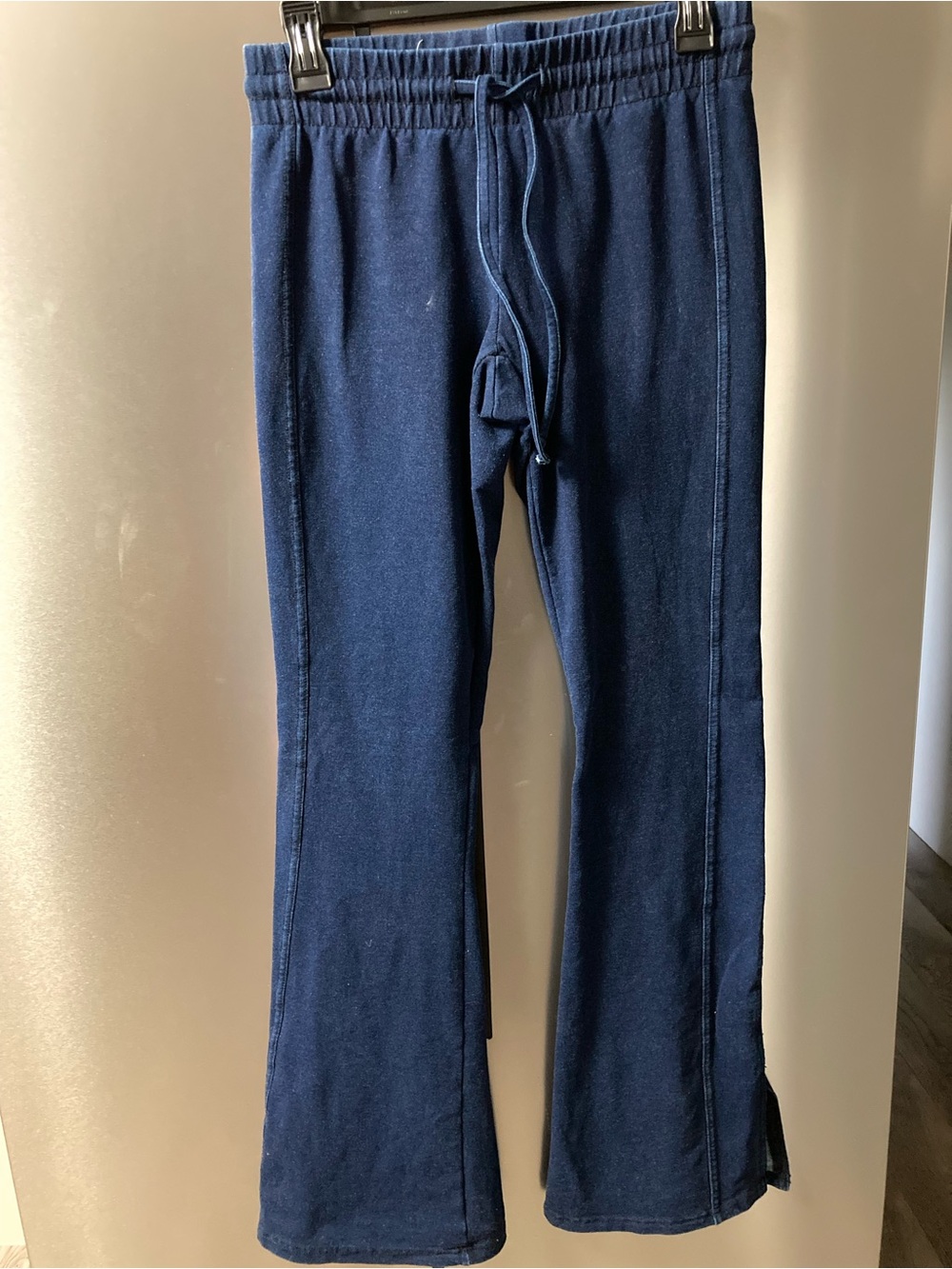 ⭐️⭐️Vanilla Star Navy Knit Flare Pants with Drawstring Waist - size Small